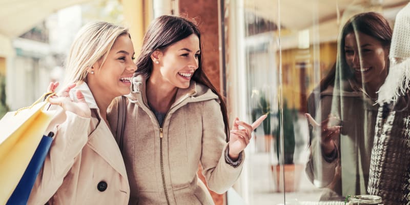 Residents are shopping near The Village at NTC in San Diego, California