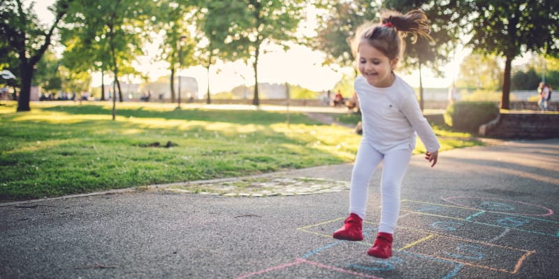 A kid playing at a school near Bard Estates in Port Hueneme, California