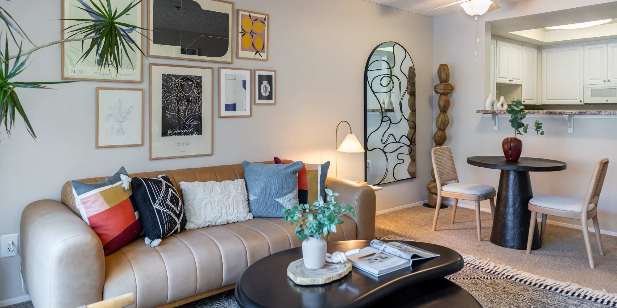 Clubhouse interior at Veranda La Jolla in San Diego, California