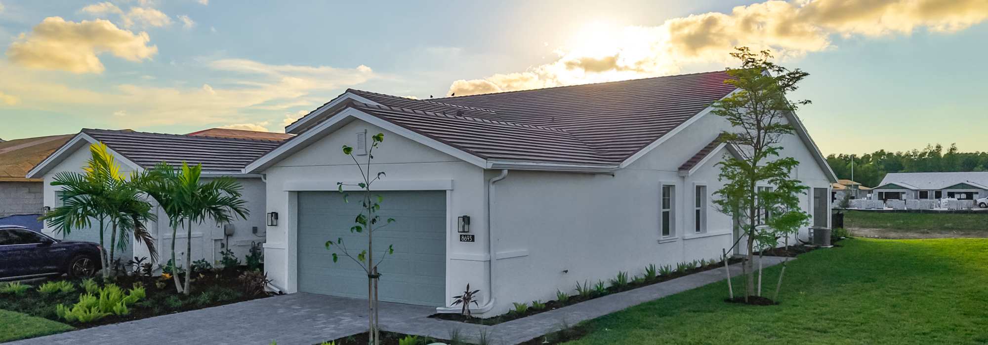 Living room at BB Living Seven Shores in Naples, Florida