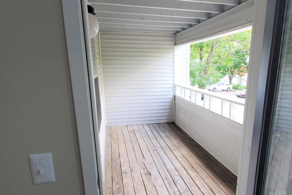 Quality balcony at Pebble Creek Apartments in Antioch, Tennessee