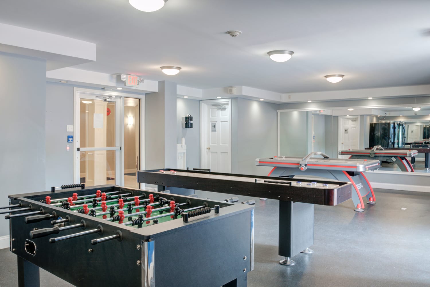 Recreation room at Place One Apartment Homes in Plymouth Meeting, Pennsylvania