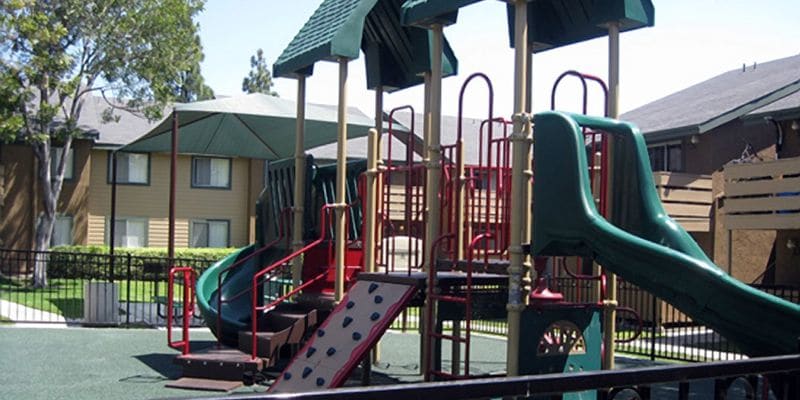 the playground at Terrace View Villas in San Diego, California