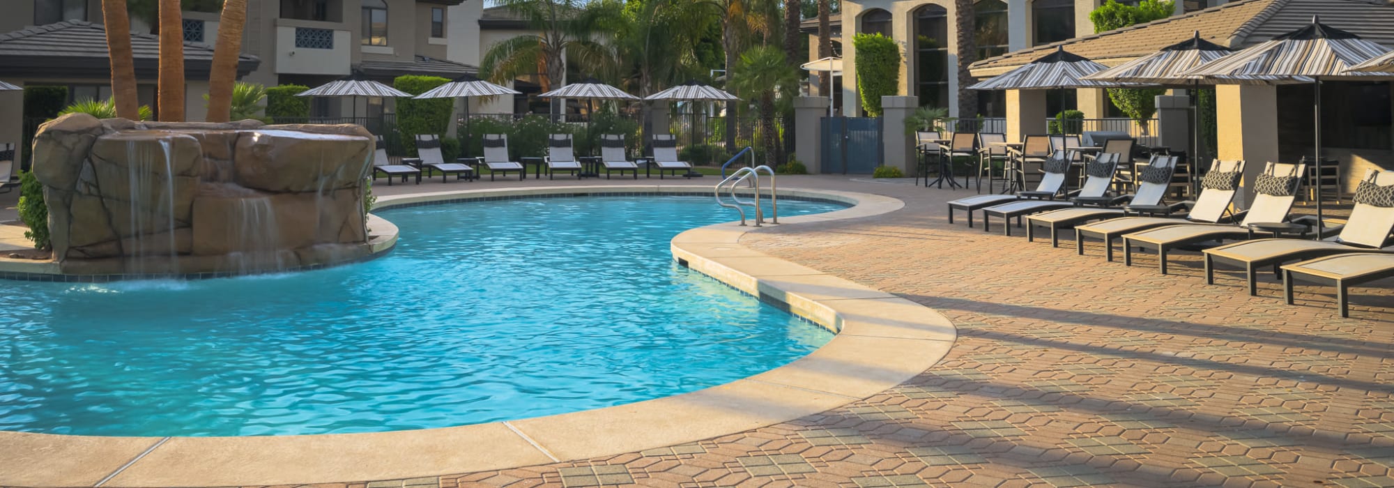 Resort-style swimming pool at Ascend at Kierland in Scottsdale, Arizona