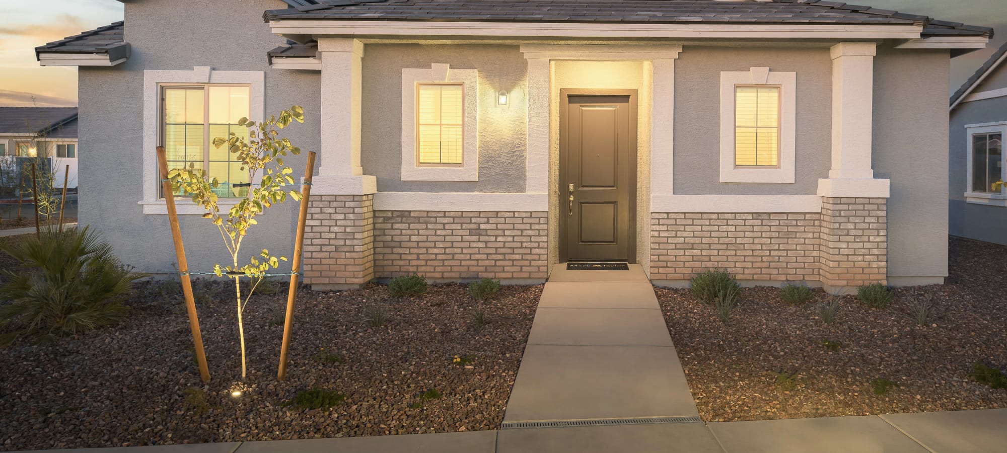 Detached homes at TerraLane at Canyon Trails South in Goodyear, Arizona