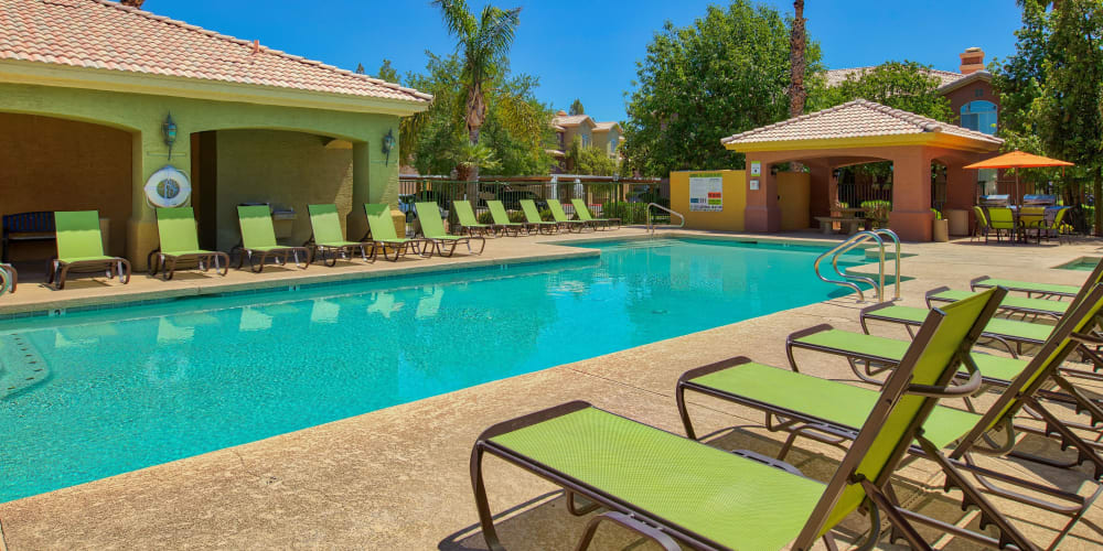 Sparkling pool at Serena Shores Apartments in Gilbert, Arizona