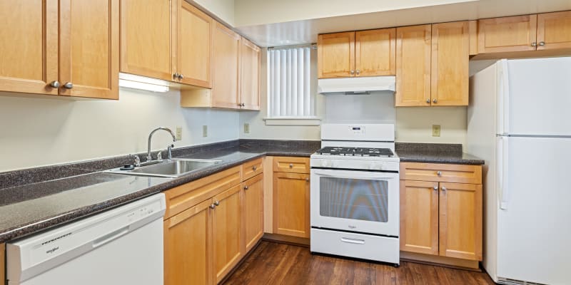 a fully equipped kitchen at JFSC in Norfolk, Virginia