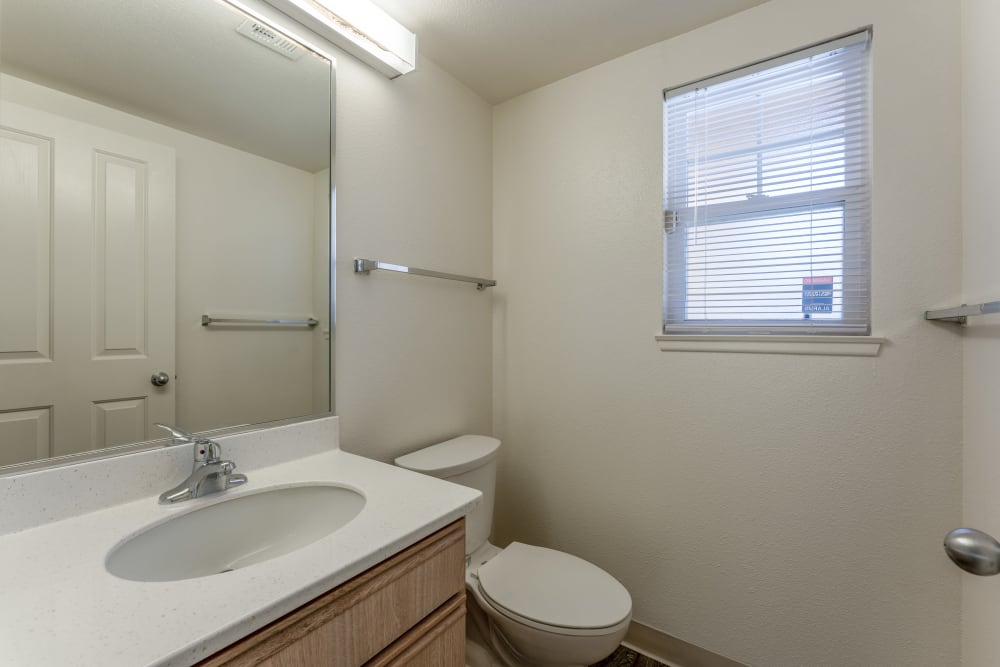 A second bathroom in a home at Chollas Heights in San Diego, California