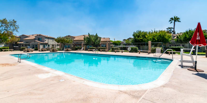 A swimming pool at San Onofre III in San Clemente, California