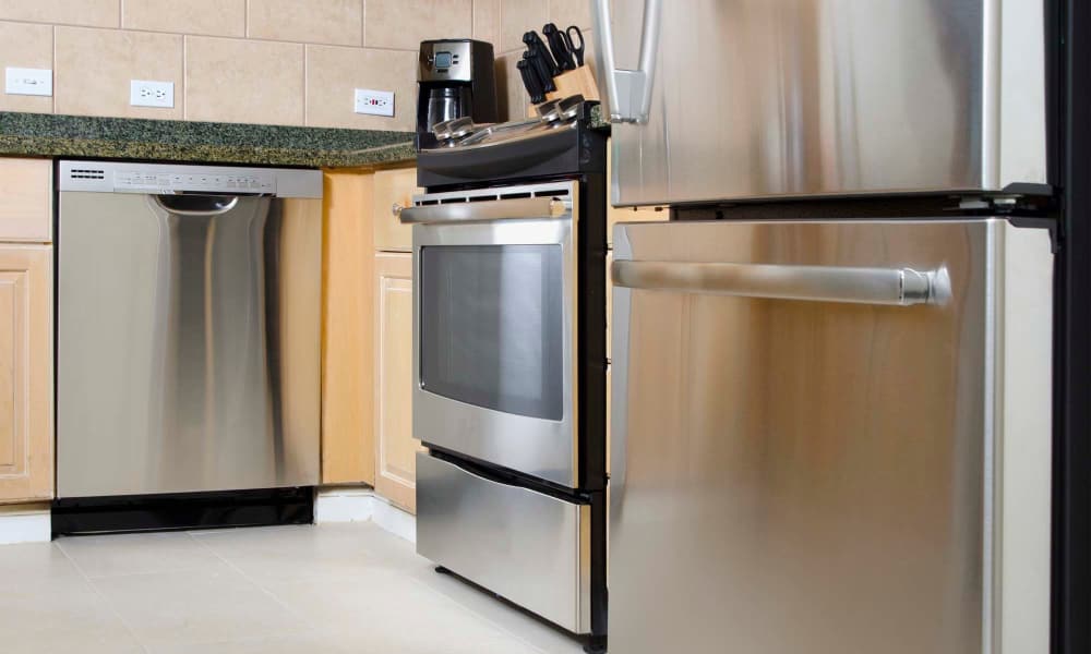 Dishwasher in the apartment kitchen at Canton Overlook in Baltimore, Maryland