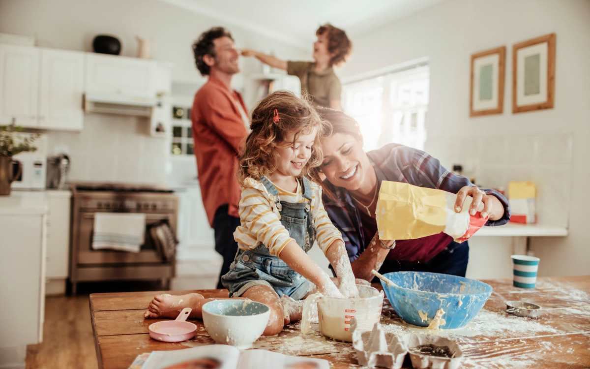Resident family spending good time together at Clintonville Commons in North Haven, Connecticut