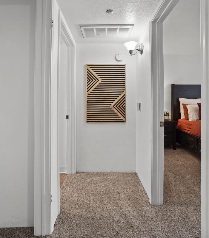 Hallway at Acacia Park Apartments in El Paso, Texas