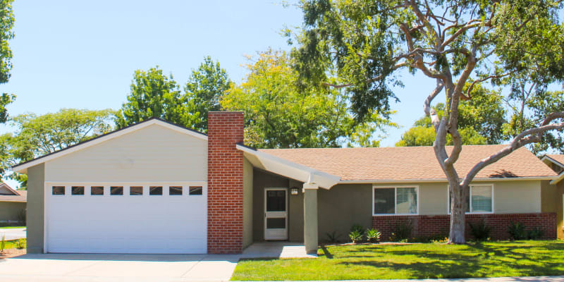 Exterior view of a home with landscaping at Canyon View in San Diego, California