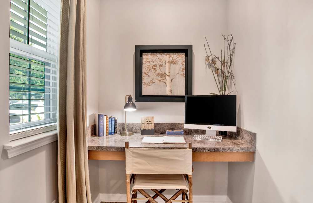 Resident workspace at The Crossings At Cottage Hill in Mobile, Alabama