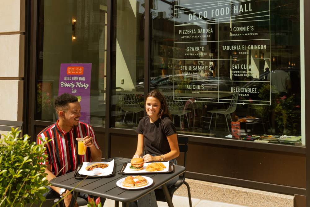 Deco Food Hall near The Cooper in Wilmington, Delaware