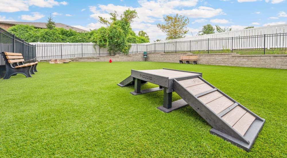 Dog park at Celtic Crossing in St. Peters, Missouri