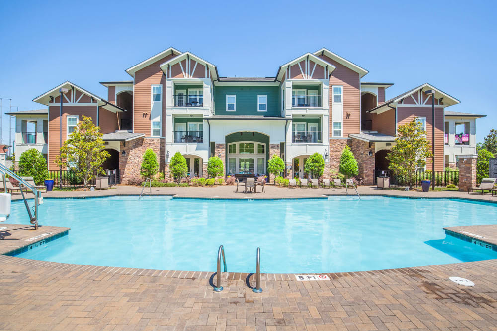 Swimming pool at Preserve Parc in Ooltewah, Tennessee