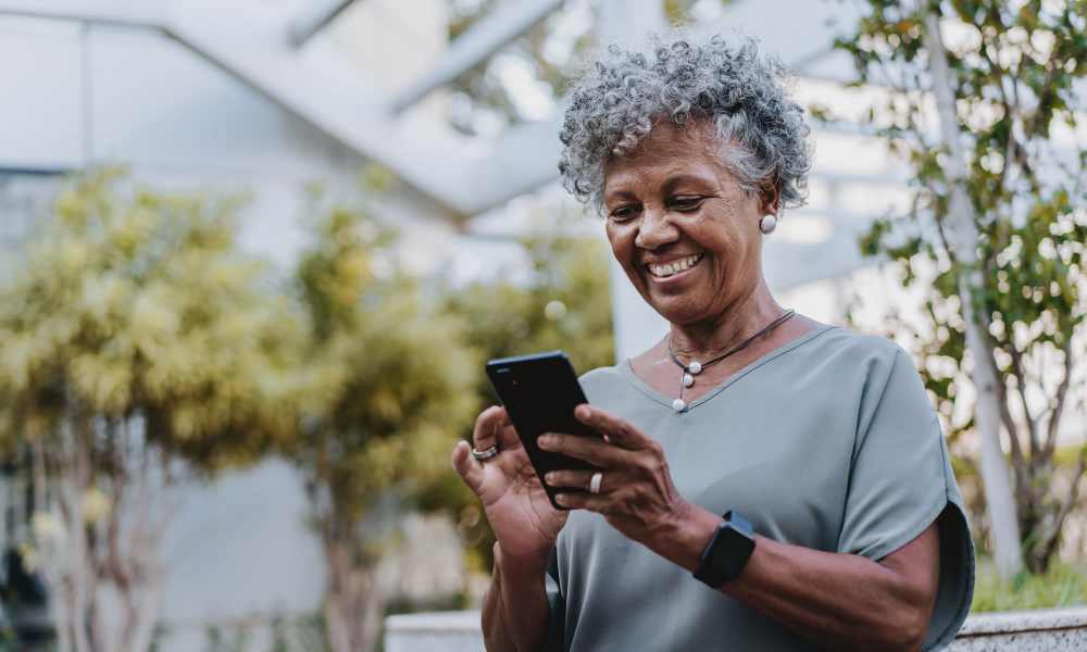 Staff member on a phone call at Heirloom by Ovation in Las Vegas,Nevada