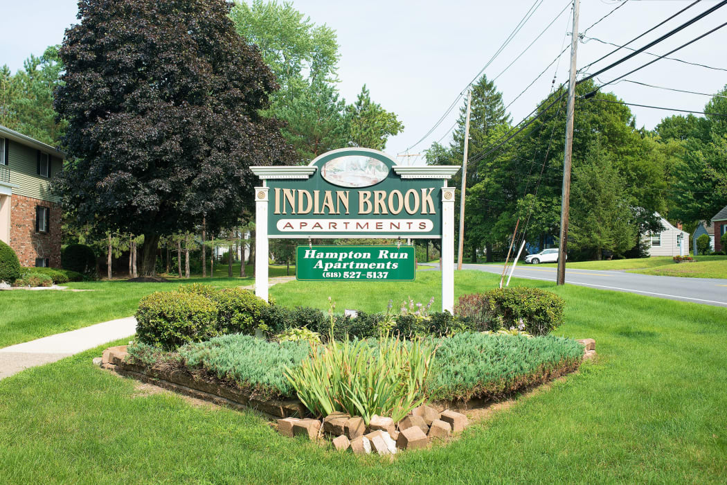 Signage at Indian Brook Apartments in Glenville