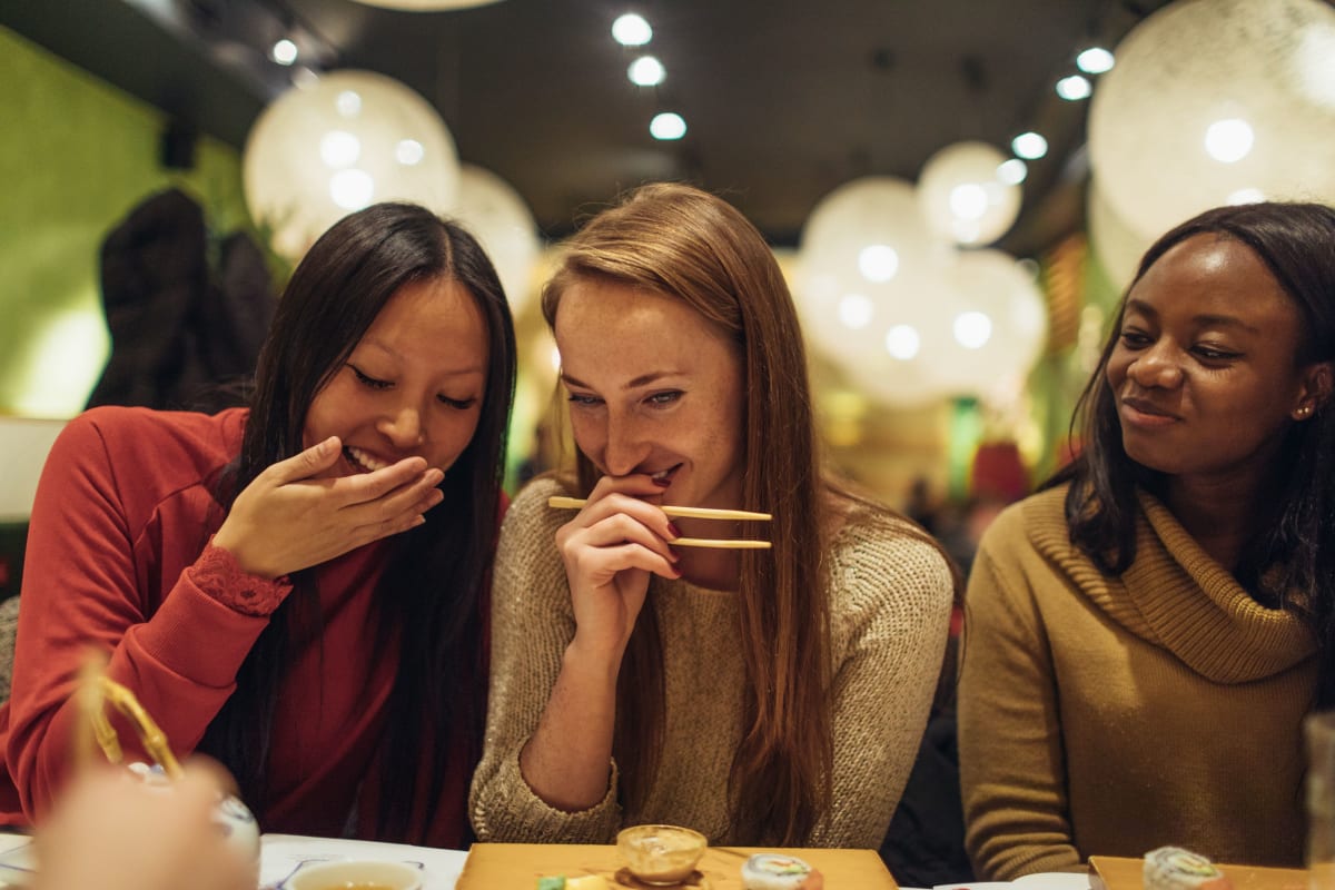 Residents at a restaurant near McKenzie Park in Little Rock, Arkansas