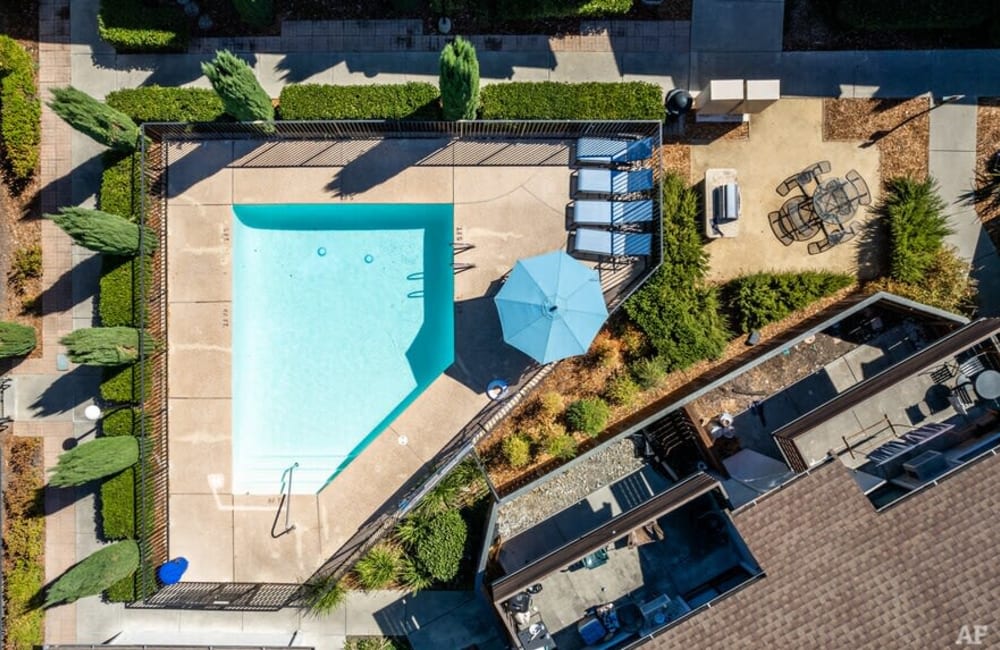 Refreshing pool at Somerset Apartments in Martinez, California