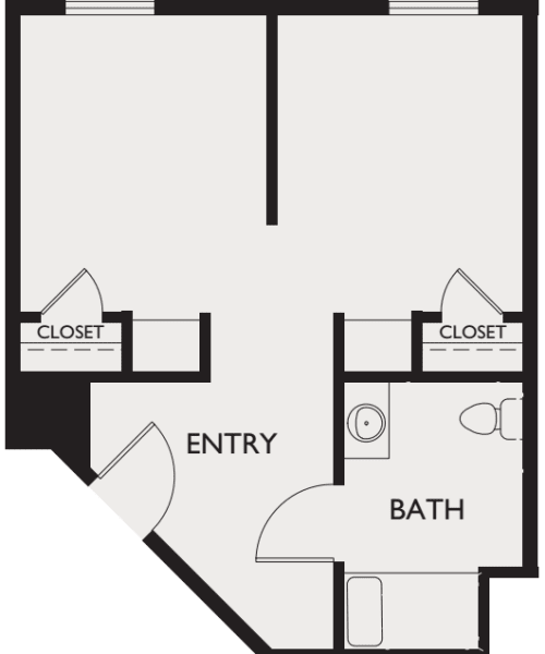 Memory Care deluxe shared suite at Crystal Terrace of Klamath Falls in Klamath Falls, Oregon