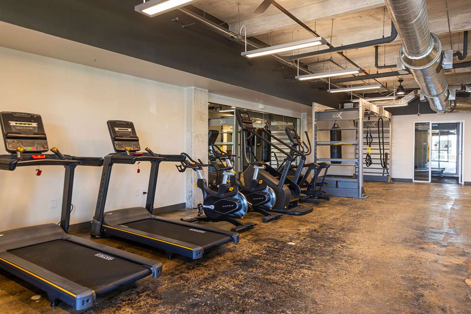 State of the art fitness center at Union Terminal Warehouse in Jacksonville, Florida