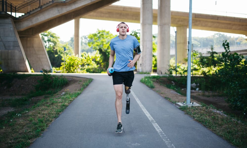Resident out on a run in his new neighborhood near WestEnd At 76Ten in Tampa, Florida