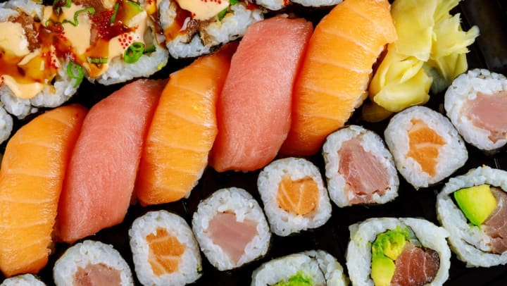 A close up of various sushi and specialty rolls | Japanese restaurants in Savannah