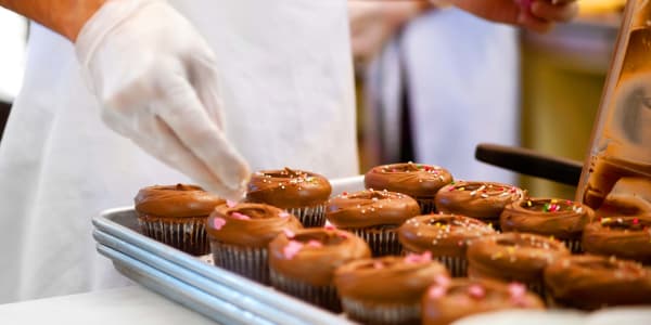 Fresh baked cupcakes at Holton Manor in Elkhorn, Wisconsin