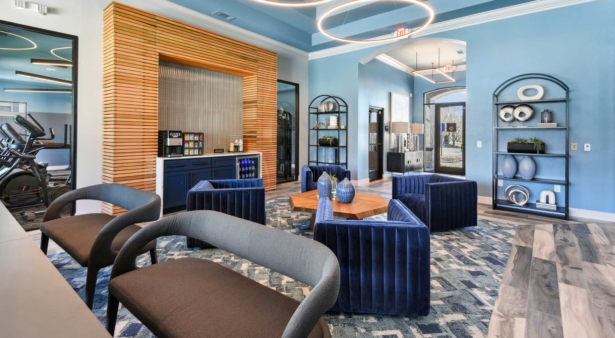 Indoor lounge at  Collier in Pflugerville, Texas