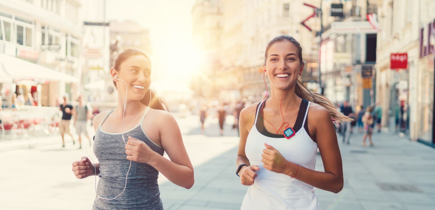 Residents enjoying a jog at Panther Effingham Parc Apartments