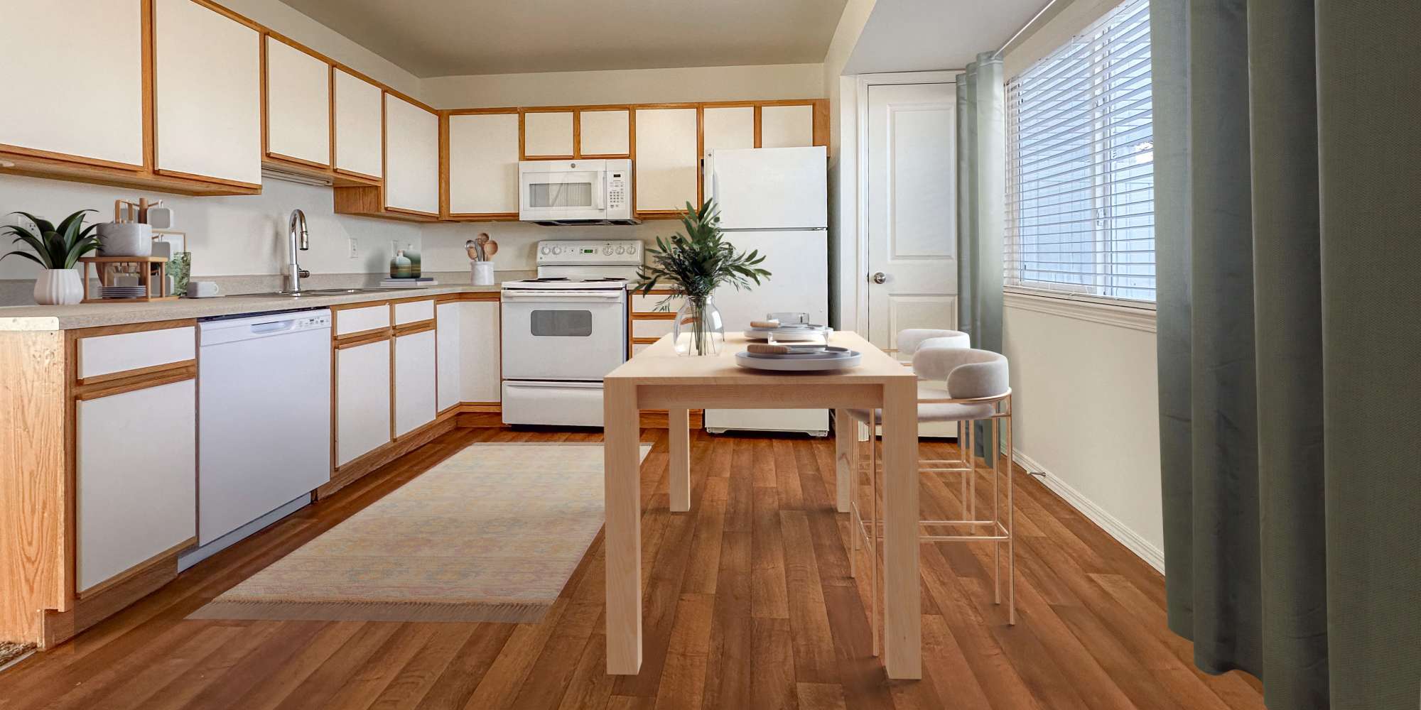 Kitchen of 3 BR townhome at Liberty Hill in Draper, Utah