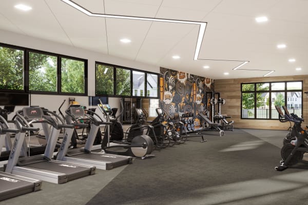 Fitness center at Legends Grove in Ann Arbor, Michigan