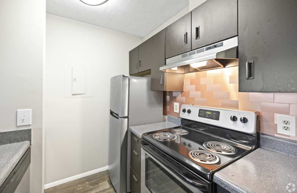 kitchen at Mad River Apartment Homes in Dayton, Ohio