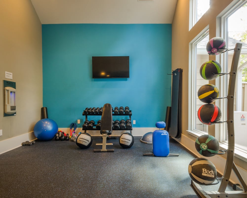 Fitness center at Eagle Rock Apartments at Columbia in Columbia, Maryland