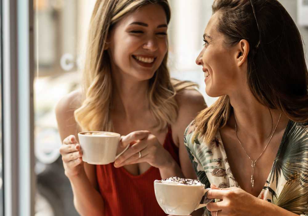 Residents having coffee near Eastland Trails in , MO