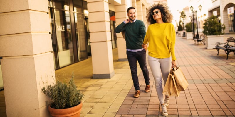 Residents shopping near San Onofre III in San Clemente, California