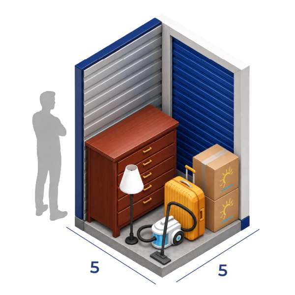 5x5 unit diagram for Mount Hermon Road Self Storage in Scotts Valley, CA