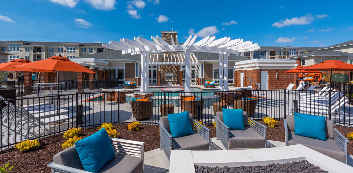 Resort-style pool at Infinity at Centerville Crossing, Virginia Beach, Virginia