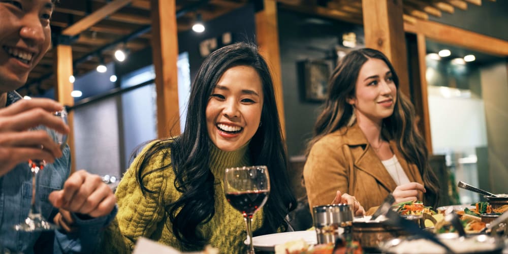 Residents meeting up for dinner near Veridian in Cincinnati, Ohio