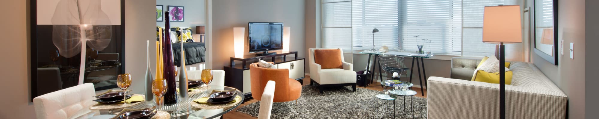 Floor plans at Solaire 1150 Ripley in Silver Spring, Maryland