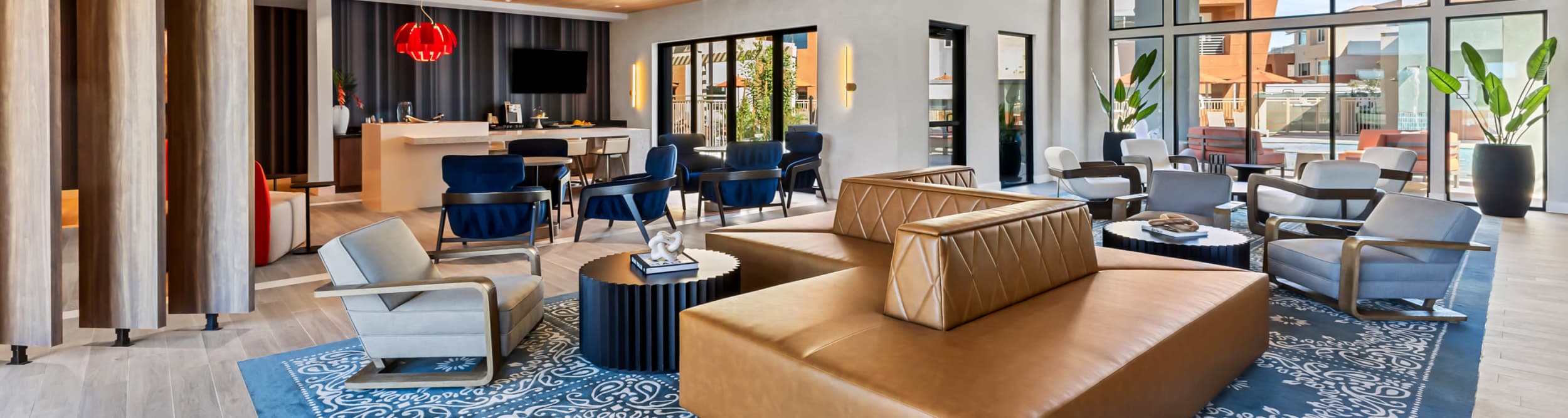 Well-Appointed Community Clubhouse at Sage Luxury Apartment Homes in Phoenix, Arizona