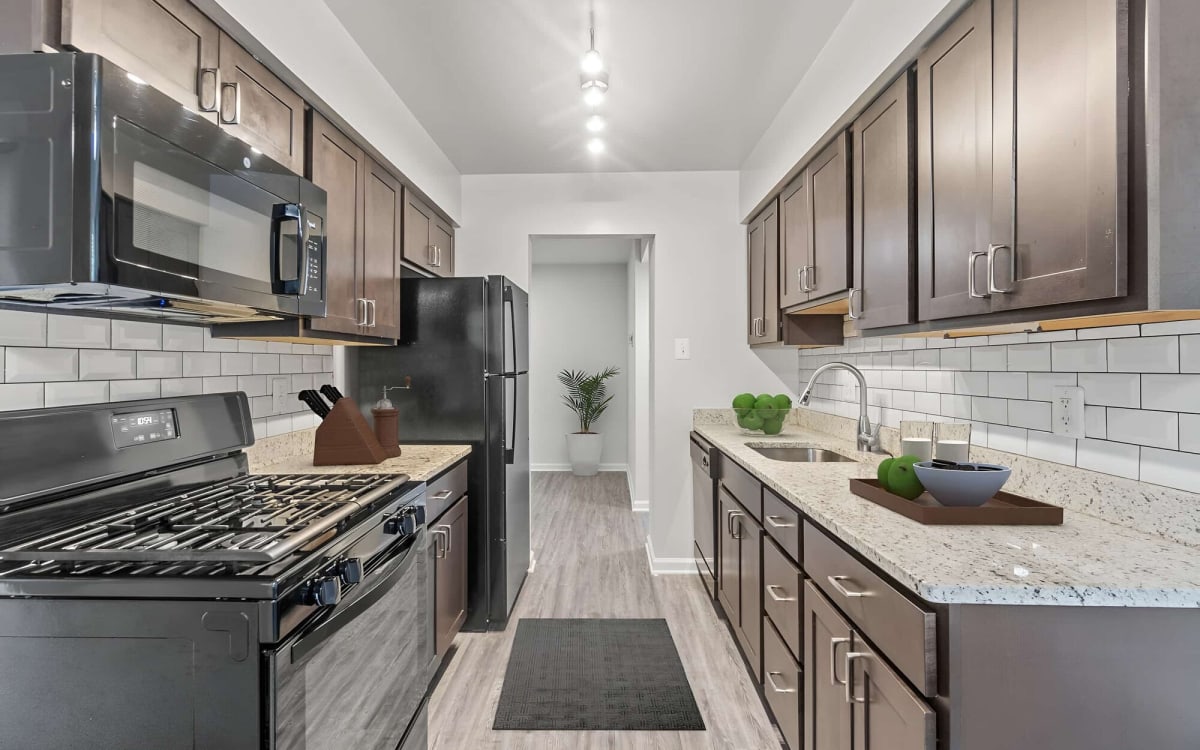 Renovated kitchen at Montgomery Club in Gaithersburg, Maryland