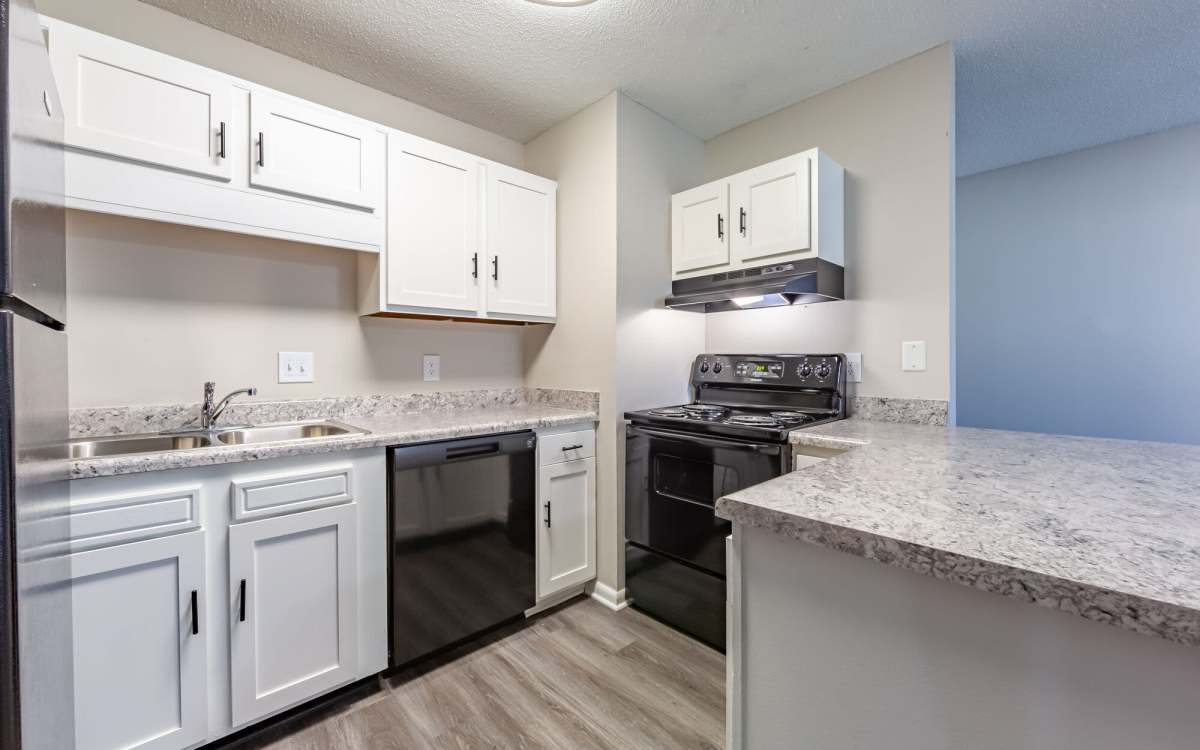Modern kitchen at Ramsey Pines in Fayetteville, North Carolina