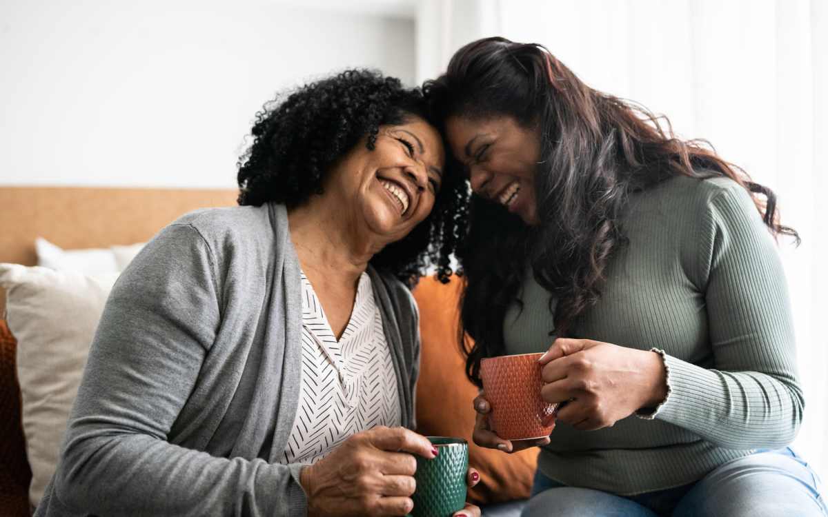 Residents together at home at Cross Creek in Laurel, Maryland
