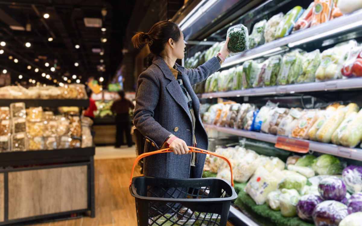 Resident shopping at super market near Fleming Creek & Brookside Townhomes in Rochester, New York