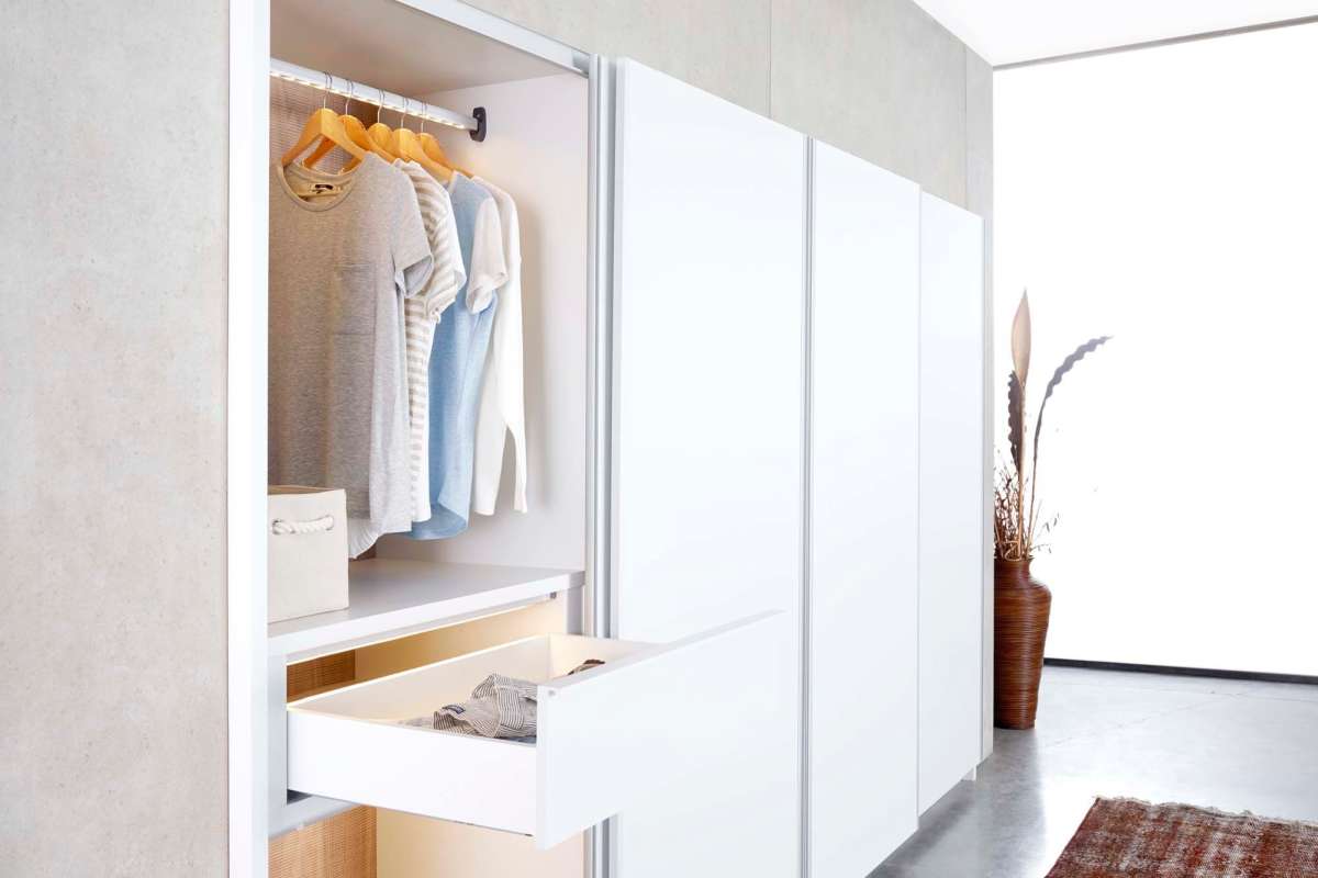 Spacious closet at North Oak Crossing in Kansas City, Missouri