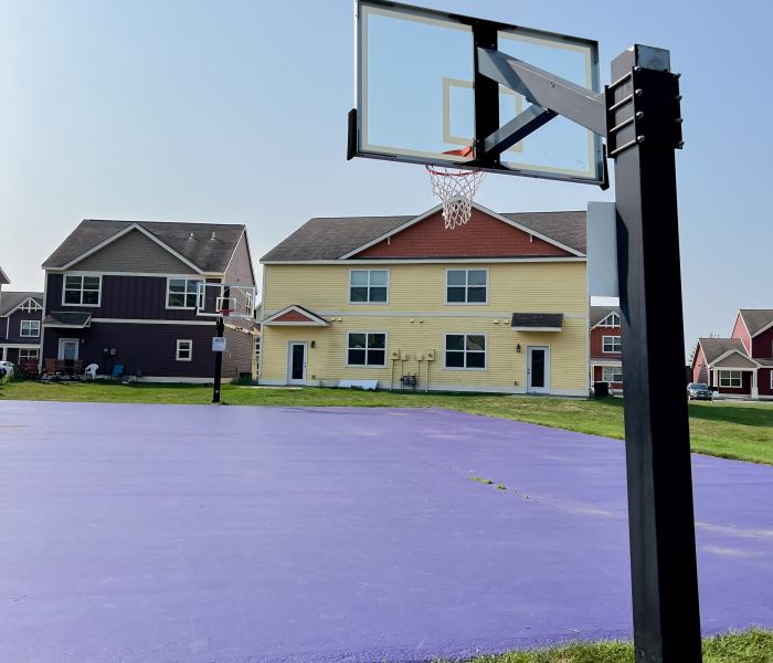 Basketball court at College Town Mankato in Mankato, Minnesota