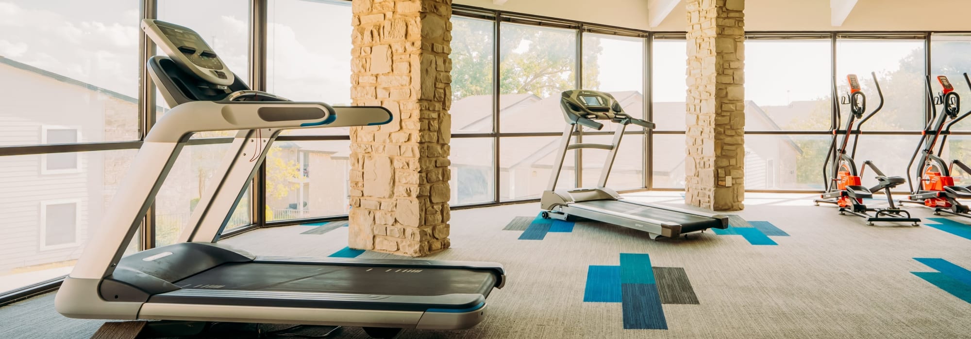 Onsite fitness center at Pearl Park in San Antonio, Texas